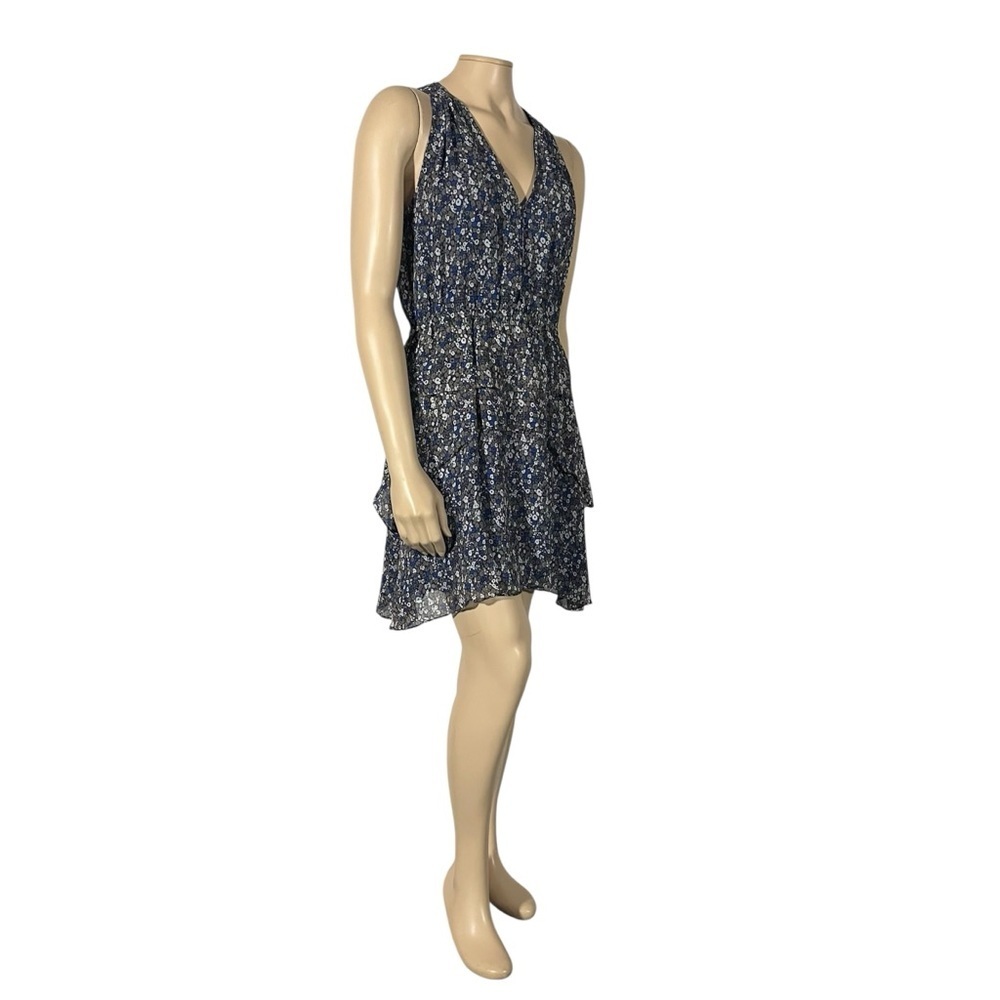 Derek Lam 10 Crosby Floral Blue and White Floral Silk Tunic Dress